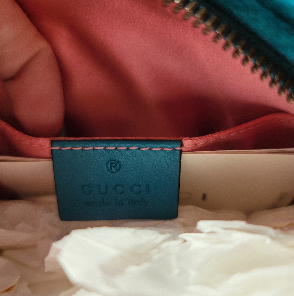 💥SOLD💥NEW GUCCI MARMONT EMBROIDERED BUM BAG - Picture 7 of 10